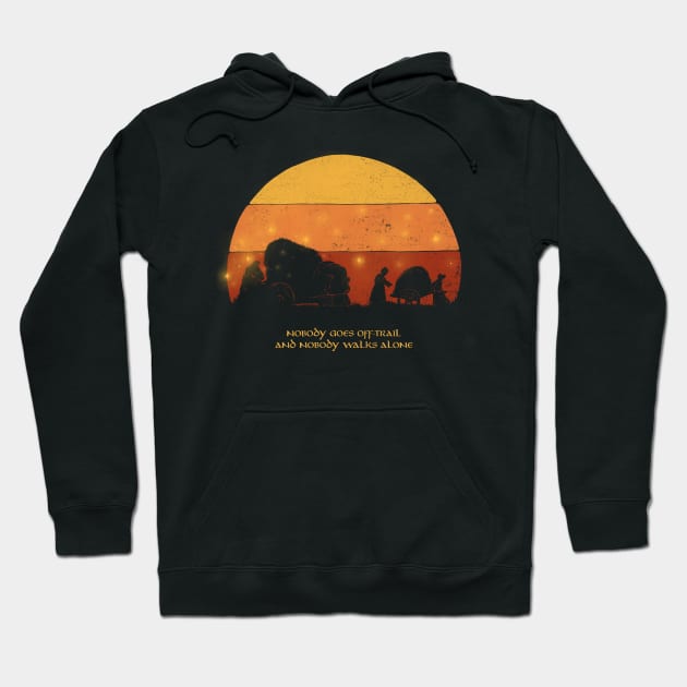 Nobody Walks Alone Hoodie by zawitees